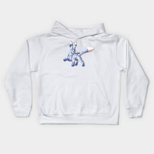 Pinartic Pretztail: Sky Blue Kids Hoodie